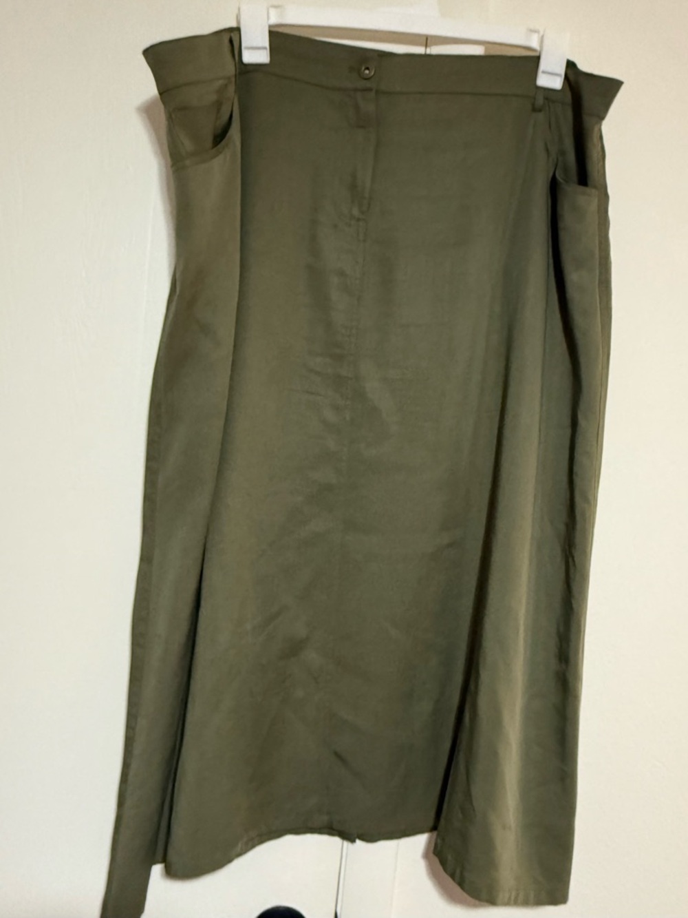 Olive Green Midi Skirt plus size 22W